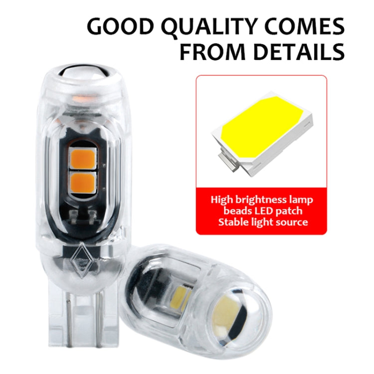 4pcs T10 DC12V /  0.84W / 0.07A / 150LM Car Clearance Light 5LEDs SMD-3030 Lamp Beads with lens (White Light) - Clearance Lights by PMC TechLife | Online Shopping South Africa | PMC TechLife | Buy Now Pay Later Mobicred