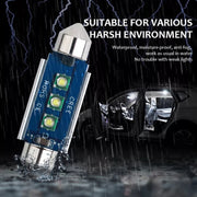 2pcs 31mm IC12V /  2.76W / 0.23A / 300LM 3LEDs SMD Car Reading Lamp Dome Light