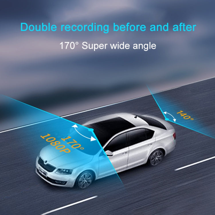 F9 Car Front and Rear Dual Camera HD Infrared Night Vision Car Driving Recorder - Car DVRs by PMC TechLife | Online Shopping South Africa | PMC TechLife | Buy Now Pay Later Mobicred