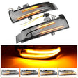 1 Pair For Mercedes-Benz A Class W176 2013-2017 Car Dynamic LED Turn Signal Light Rearview Mirror Flasher Water Blinker (Transparent Black) - Arrow Turn Lights by PMC TechLife | Online Shopping South Africa | PMC TechLife