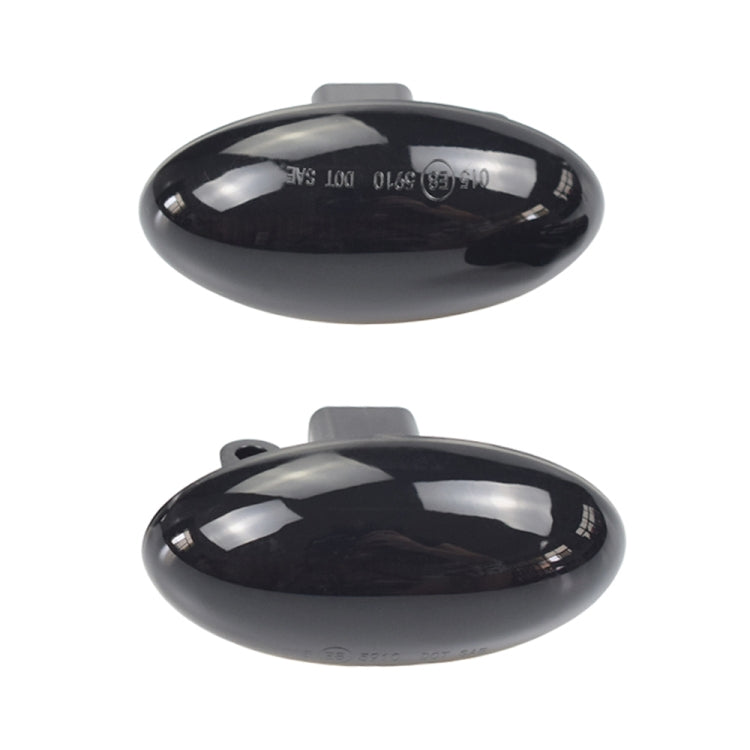 2pcs For Peugeot 1007 Car Dynamic LED Fender Side Light 817300H010 (Transparent Black) - Arrow Turn Lights by PMC TechLife | Online Shopping South Africa | PMC TechLife | Buy Now Pay Later Mobicred