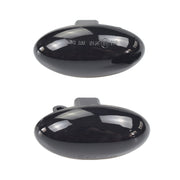 2pcs For Peugeot 1007 Car Dynamic LED Fender Side Light 817300H010 (Transparent Black)