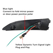 1 Pair For Ford Fiesta 2008-2017 Car Dynamic LED Turn Signal Light Rearview Mirror Flasher Water Blinker