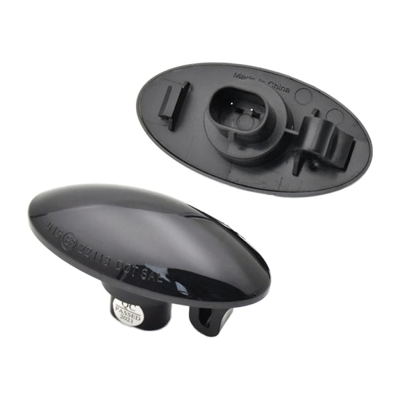 2pcs For Suzuki Grand Vitara JT 2005-2012 Car Dynamic LED Fender Side Light (Transparent Black)