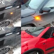 2pcs For Suzuki Grand Vitara JT 2005-2012 Car Dynamic LED Fender Side Light (Transparent Black)