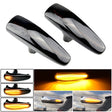 2pcs For Mitsubishi Lancer 2008-2018 Car Dynamic LED Fender Side Light (Transparent Black) - Arrow Turn Lights by PMC TechLife | Online Shopping South Africa | PMC TechLife | Buy Now Pay Later Mobicred