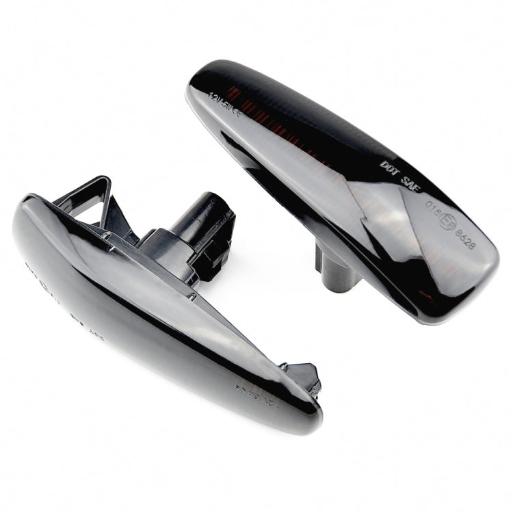 2pcs For Mitsubishi Lancer 2008-2018 Car Dynamic LED Fender Side Light (Transparent Black) - Arrow Turn Lights by PMC TechLife | Online Shopping South Africa | PMC TechLife | Buy Now Pay Later Mobicred