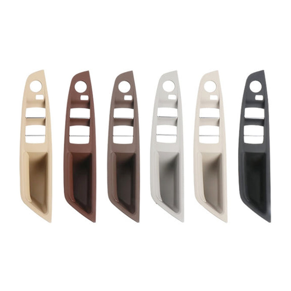 For BMW F10 2011-2017 Right Driving Car Door Window Lift Switch Trim Panel (Beige White)