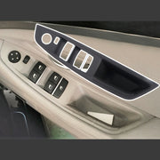 For BMW F10 2011-2017 Right Driving Car Door Window Lift Switch Trim Panel (Beige White)