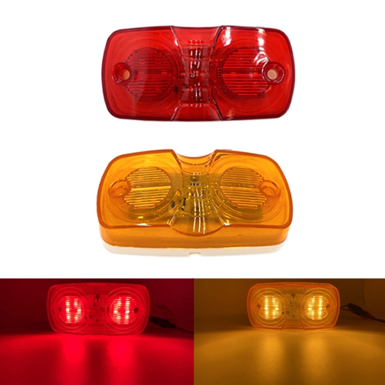 2pcs MK-106 Truck 12LEDs Side Marker Light (Yellow Light) - Running Lights by PMC TechLife | Online Shopping South Africa | PMC TechLife | Buy Now Pay Later Mobicred