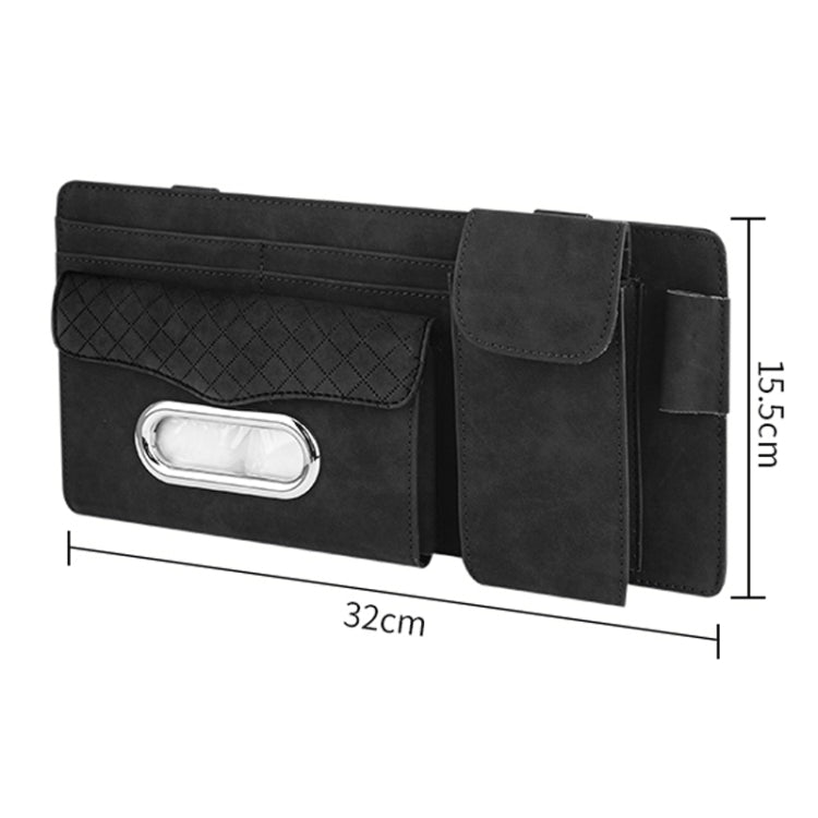 Car Sheepskin Leather Sun Visor Storage Clip (Mint Green) - Sunglasses & Glasses Clips by PMC TechLife | Online Shopping South Africa | PMC TechLife | Buy Now Pay Later Mobicred