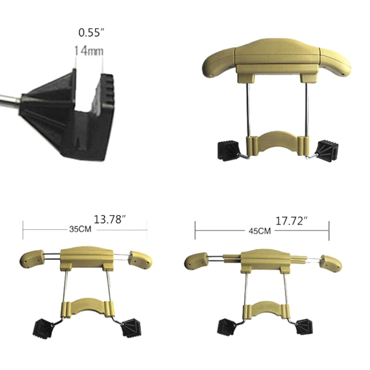 Car Faux Leather Retractable Coat Hanger (Grey) - Auto Fastener & Clips by PMC Jewellery | Online Shopping South Africa | PMC Jewellery | Buy Now Pay Later Mobicred