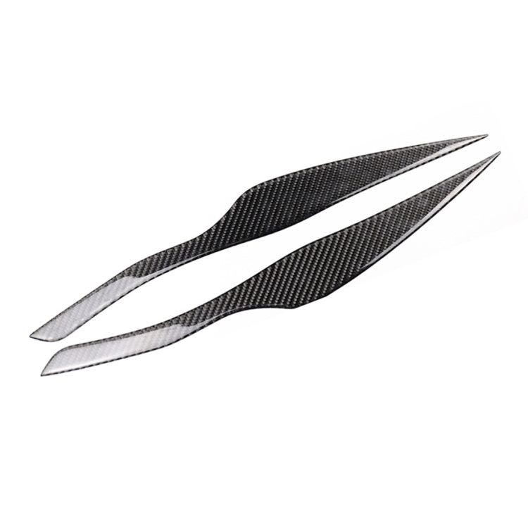 1 Pairs Carbon Fiber Car Lamp Eyebrow Decorative Sticker for BMW E90 / 318i / 320i / 325i 2005-2008, Drop Glue Version - free shipping - PMC TechLife - Order now!