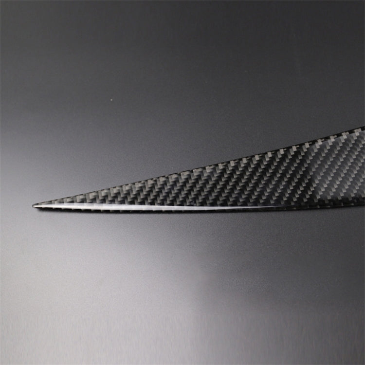 1 Pairs Carbon Fiber Car Lamp Eyebrow Decorative Sticker for BMW E90 / 318i / 320i / 325i 2005-2008, Drop Glue Version - free shipping - PMC TechLife - Order now!