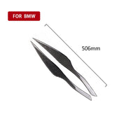 1 Pairs Carbon Fiber Car Lamp Eyebrow Decorative Sticker for BMW E90 / 318i / 320i / 325i 2005-2008, Drop Glue Version