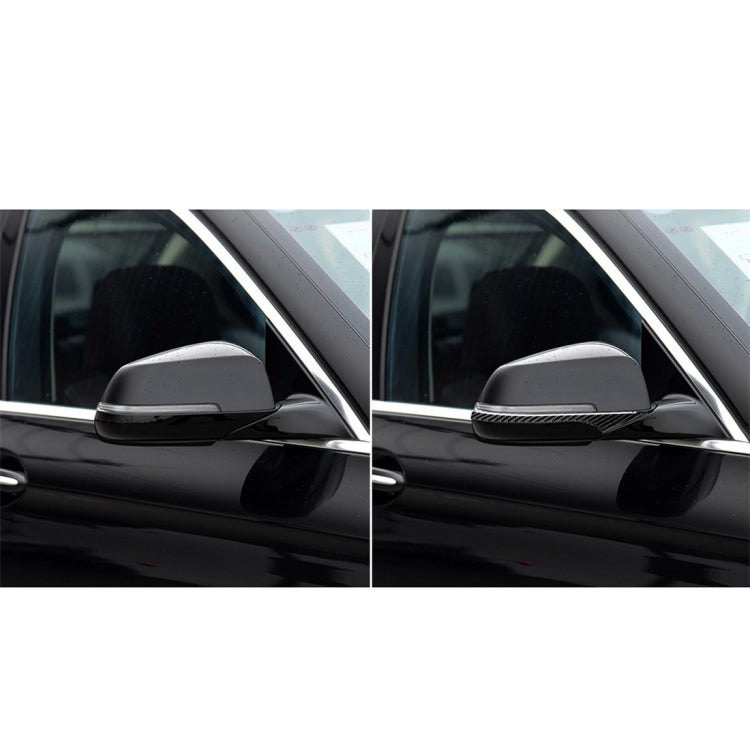 Carbon Fiber Car Rearview Mirror Bumper Strip Decorative Sticker for BMW 5 Series E60 2008-2010 / F10 2011-2017 /  F07 2010-2015 /  F01 2010-2015
