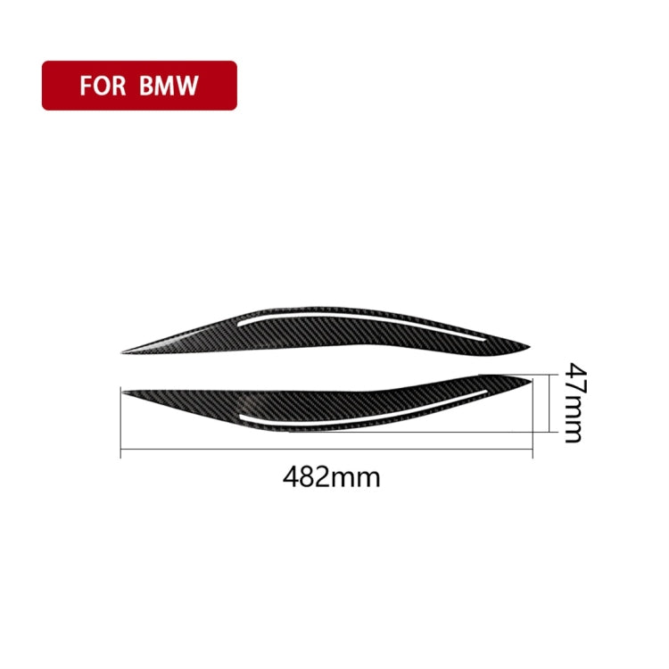 Carbon Fiber Car Lamp Eyebrow Decorative Sticker for BMW 5 Series F10 2014-2016 - Lamp Decoration by PMC TechLife | Online Shopping South Africa | PMC TechLife | Buy Now Pay Later Mobicred