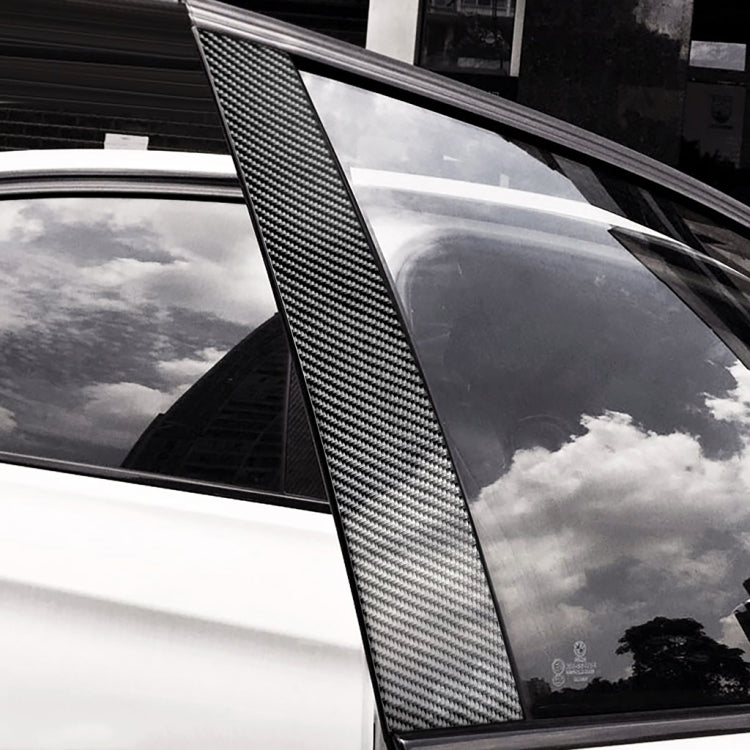 Car Carbon Fiber B Pillar Decorative Sticker for Audi A6 2012-2018, Left and Right Drive Universal - Car Interior Mouldings by PMC TechLife | Online Shopping South Africa | PMC TechLife | Buy Now Pay Later Mobicred