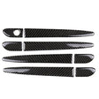 One Set Car Carbon Fiber Outside Door Handle without Smart Hole Decorative Sticker for Mazda CX-5 2017-2018, Right Drive - Decorative Sticker by PMC TechLife | Online Shopping South Africa | PMC TechLife | Buy Now Pay Later Mobicred