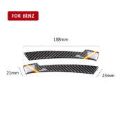 Car Carbon Fiber Rearview Mirror Anti-collision Strip D for Mercedes-Benz A/B/C/E Class/GLK/GLE/GLS/GLA/CLA, Left and Right Drive Universal