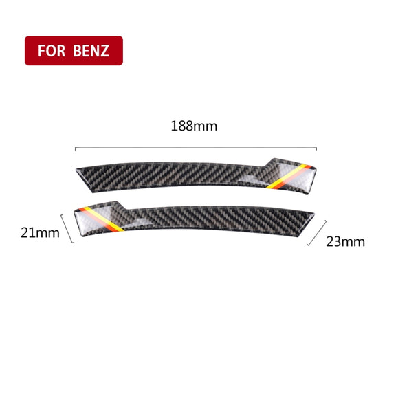 Car Carbon Fiber Rearview Mirror Anti-collision Strip D for Mercedes-Benz A/B/C/E Class/GLK/GLE/GLS/GLA/CLA, Left and Right Drive Universal