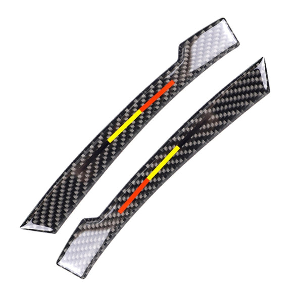 Car Carbon Fiber Rearview Mirror Anti-collision Strip C for Mercedes-Benz A/B/C/E Class/GLK/GLE/GLS/GLA/CLA, Left and Right Drive Universal
