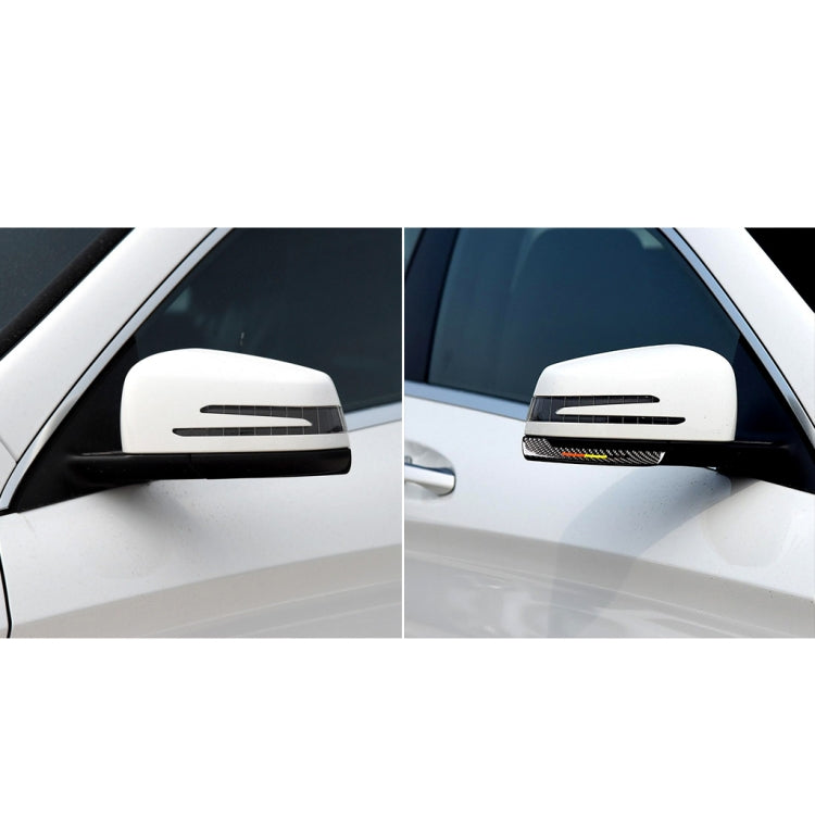 Car Carbon Fiber Rearview Mirror Anti-collision Strip C for Mercedes-Benz A/B/C/E Class/GLK/GLE/GLS/GLA/CLA, Left and Right Drive Universal