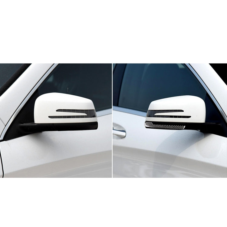 Car Carbon Fiber Rearview Mirror Anti-collision Strip A for Mercedes-Benz A/B/C/E Class/GLK/GLE/GLS/GLA/CLA, Left and Right Drive Universal