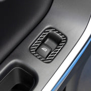 3 PCS Car Carbon Fiber Window Lifting Button Decorative Stickers for Volvo V60 2010-2017 / S60 2010-2018, Right Drive