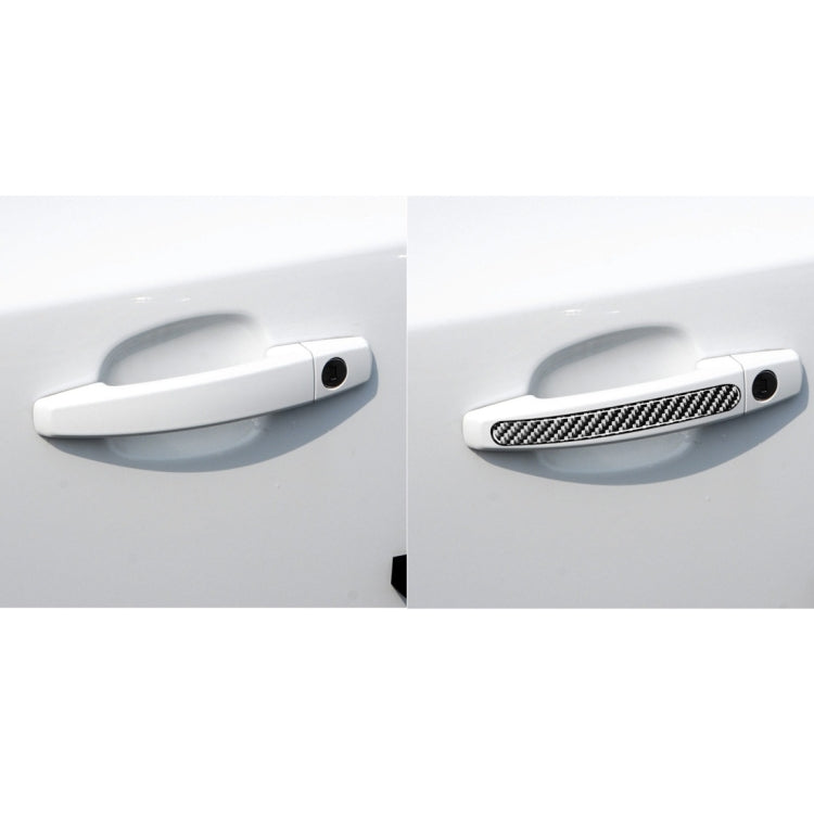 4 PCS Car Carbon Fiber Door Outside Handle Decorative Stickers for Chevrolet Cruze 2009-2015, Left and Right Drive Universal - free shipping - PMC Jewellery - Order now!