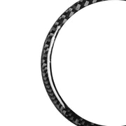Car Carbon Fiber Steering Wheel Logo Decorative Stickers for Jaguar F-PACE X761 XE X760 XF X260 XJ 2016-2020, Left and Right Drive Universal