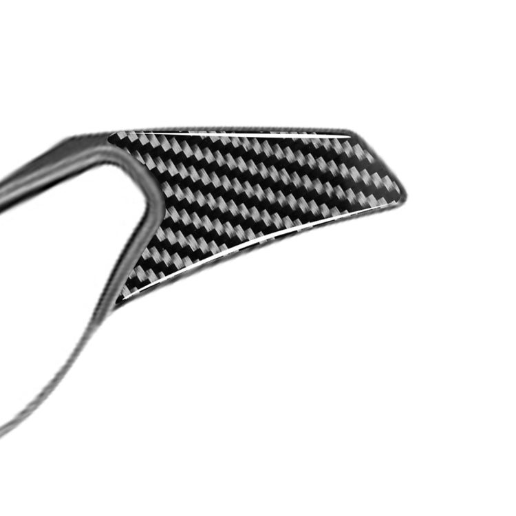 2 PCS Car Carbon Fiber Steering Wheel Paddle Decorative Stickers for Jaguar F-PACE X761 XE X760 XF X260 2016-2020, Left and Right Drive Universal - Steering Wheel Accessories by PMC TechLife | Online Shopping South Africa | PMC TechLife | Buy Now Pay Later Mobicred