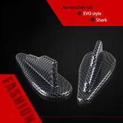 Universal Car Modification EVO Style Car Roof Radio Signal Shark Fin Decoration Accessories, Carbon Fiber Texture Style