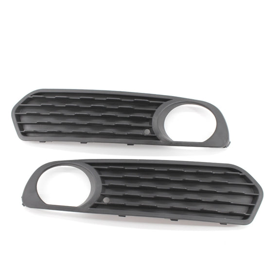 Pair Car Front Bumper Fog Light Grille Fog Lamp Frame for BMW F20 F21 2012-2014 51117272558 / 51117272557
