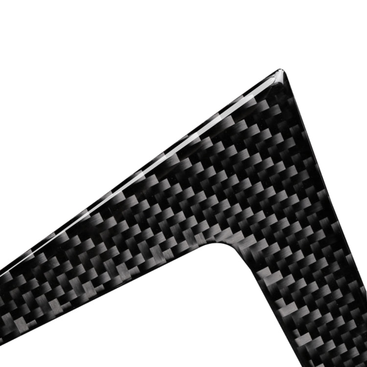Car Carbon Fiber Water Cup Holder Decorative Sticker for BMW E70 X5 / E71 X6 2009-2013, Right Drive