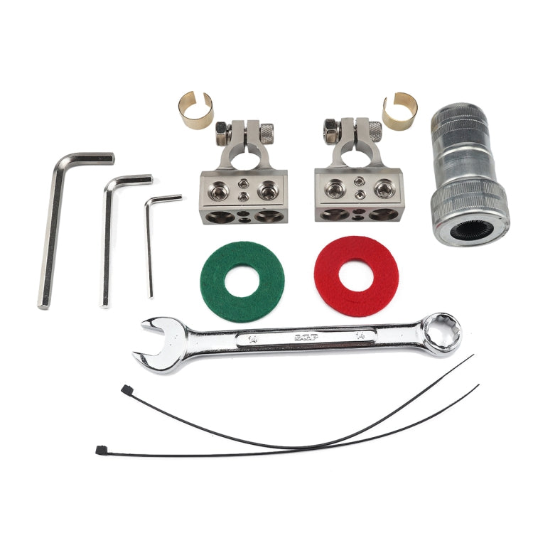 2 PCS Positive and Negative Car Metal Battery Connectors Terminals Clamps Clips with Kits - Booster Cable & Clip by PMC TechLife | Online Shopping South Africa | PMC TechLife | Buy Now Pay Later Mobicred