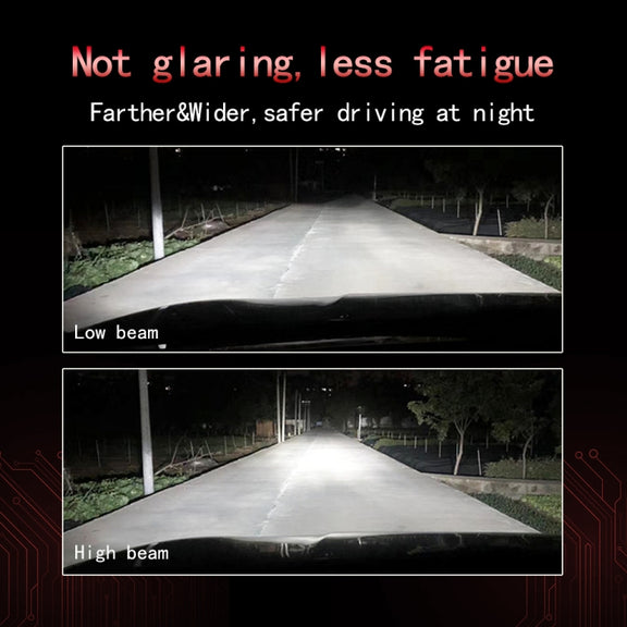 2 PCS P18 H7 DC11-30V 52W 6500K 6500LM Car LED Headlight Lamps