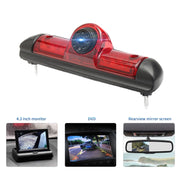 PZ460 Car Water-resistant HD High Position Brake Light View Camera for Fiat / Citroen / Peugeot