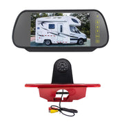 PZ465 Car Water-resistant Brake Light View Camera + 7 inch Rearview Monitor for Citroen / Peugeot / Toyota