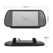 PZ465 Car Water-resistant Brake Light View Camera + 7 inch Rearview Monitor for Citroen / Peugeot / Toyota