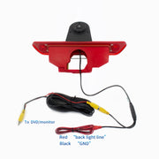 PZ465 Car Water-resistant Brake Light View Camera + 7 inch Rearview Monitor for Citroen / Peugeot / Toyota