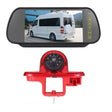 PZ464 Car Waterproof Brake Light View Camera + 7 inch Rearview Monitor for Renault / Vauxhall - Rear View Cameras by PMC TechLife | Online Shopping South Africa | PMC TechLife | Buy Now Pay Later Mobicred