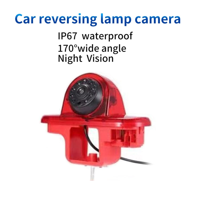 PZ464 Car Water-resistant Brake Light View Camera + 7 inch Rearview Monitor for Renault / Vauxhall