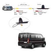 PZ463 Car Water-resistant 170 Degree View Camera + 7 inch Rearview Monitor for Renault / Opel