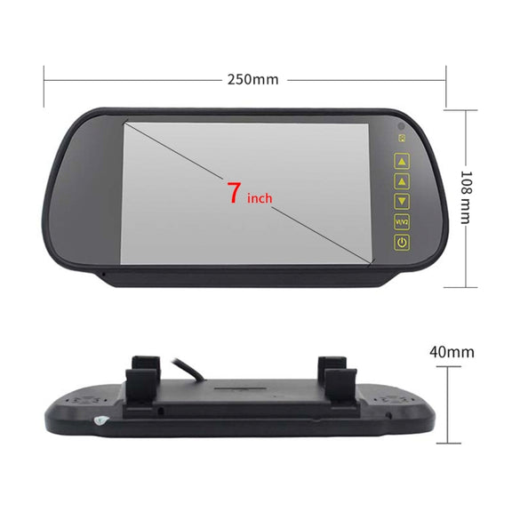 PZ463 Car Water-resistant 170 Degree View Camera + 7 inch Rearview Monitor for Renault / Opel