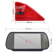 PZ462 Car Water-resistant Brake Light View Camera + 7 inch Rearview Monitor for Renault / Nissan / Opel