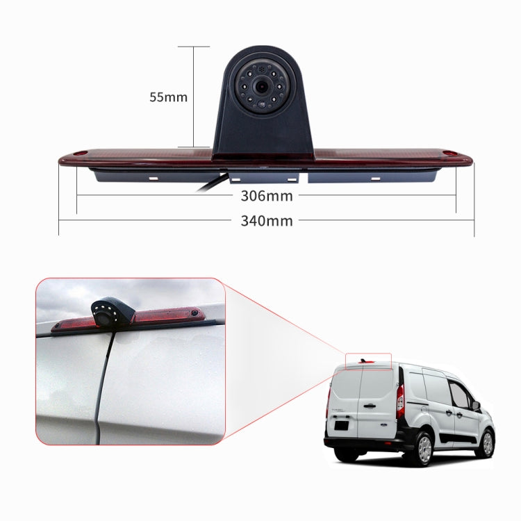 PZ461 Car Waterproof High Position Tail Light Brake Light View Camera + 7 inch Rearview Monitor for Mercedes Benz / Volkswagen - Rear View Cameras by PMC TechLife | Online Shopping South Africa | PMC TechLife | Buy Now Pay Later Mobicred