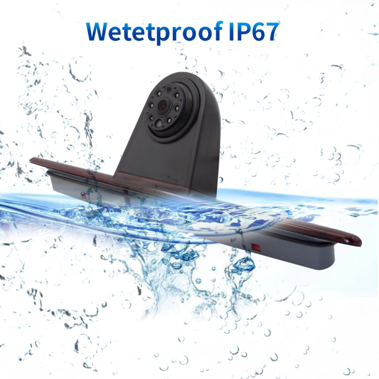 PZ461 Car Waterproof High Position Tail Light Brake Light View Camera + 7 inch Rearview Monitor for Mercedes Benz / Volkswagen - Rear View Cameras by PMC TechLife | Online Shopping South Africa | PMC TechLife | Buy Now Pay Later Mobicred