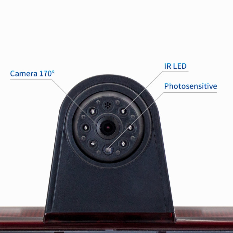 PZ461 Car Waterproof High Position Tail Light Brake Light View Camera + 7 inch Rearview Monitor for Mercedes Benz / Volkswagen - Rear View Cameras by PMC TechLife | Online Shopping South Africa | PMC TechLife | Buy Now Pay Later Mobicred