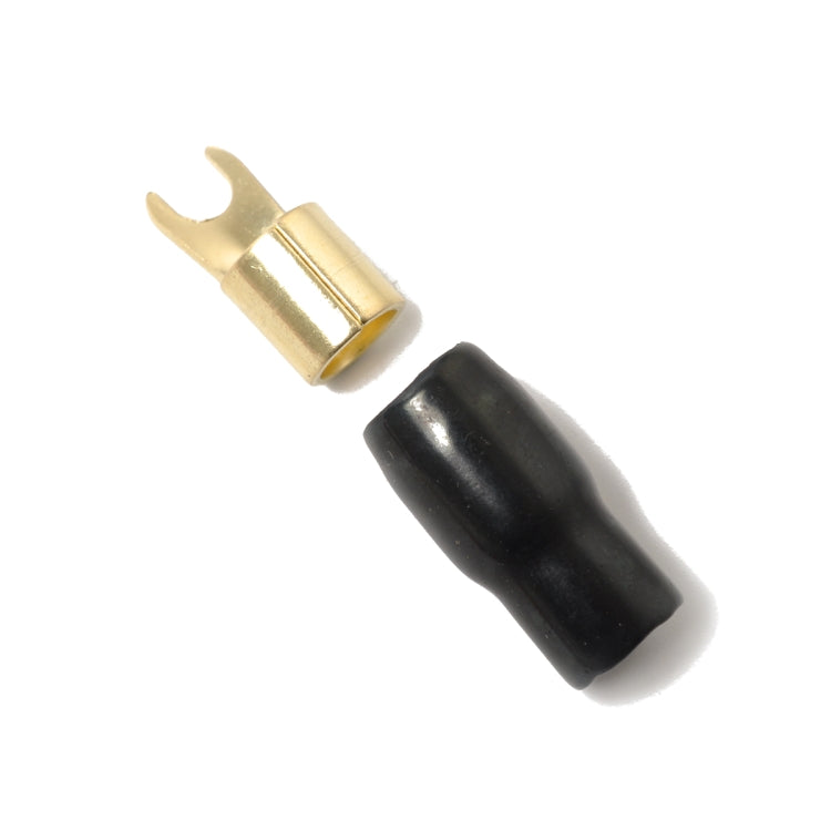5 Pairs Car Audio Power Ground Wire Fork Terminals Brass 4 Gauge 5/16 inch Connectors Red and Black Boots - Booster Cable & Clip by PMC TechLife | Online Shopping South Africa | PMC TechLife | Buy Now Pay Later Mobicred